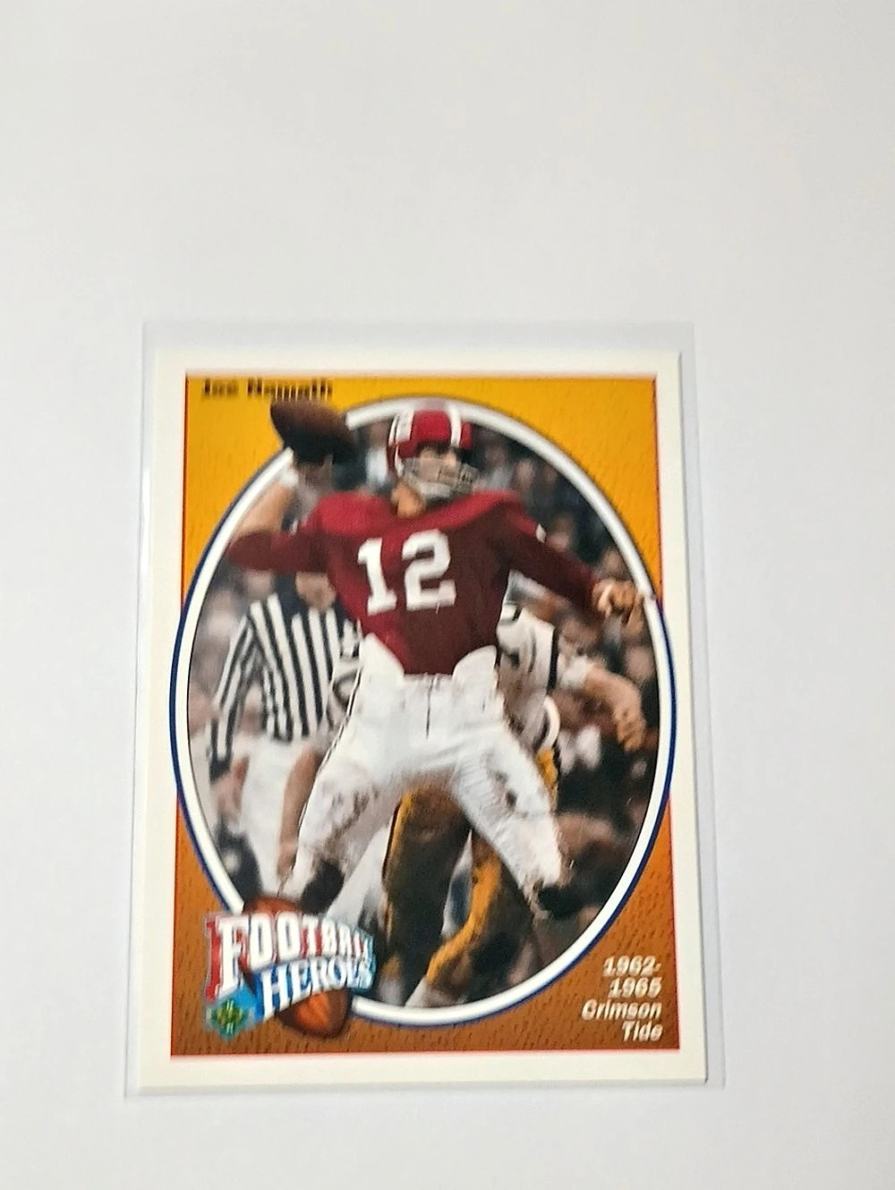 Team 7 Football Heroes Joe Namath Trading Card